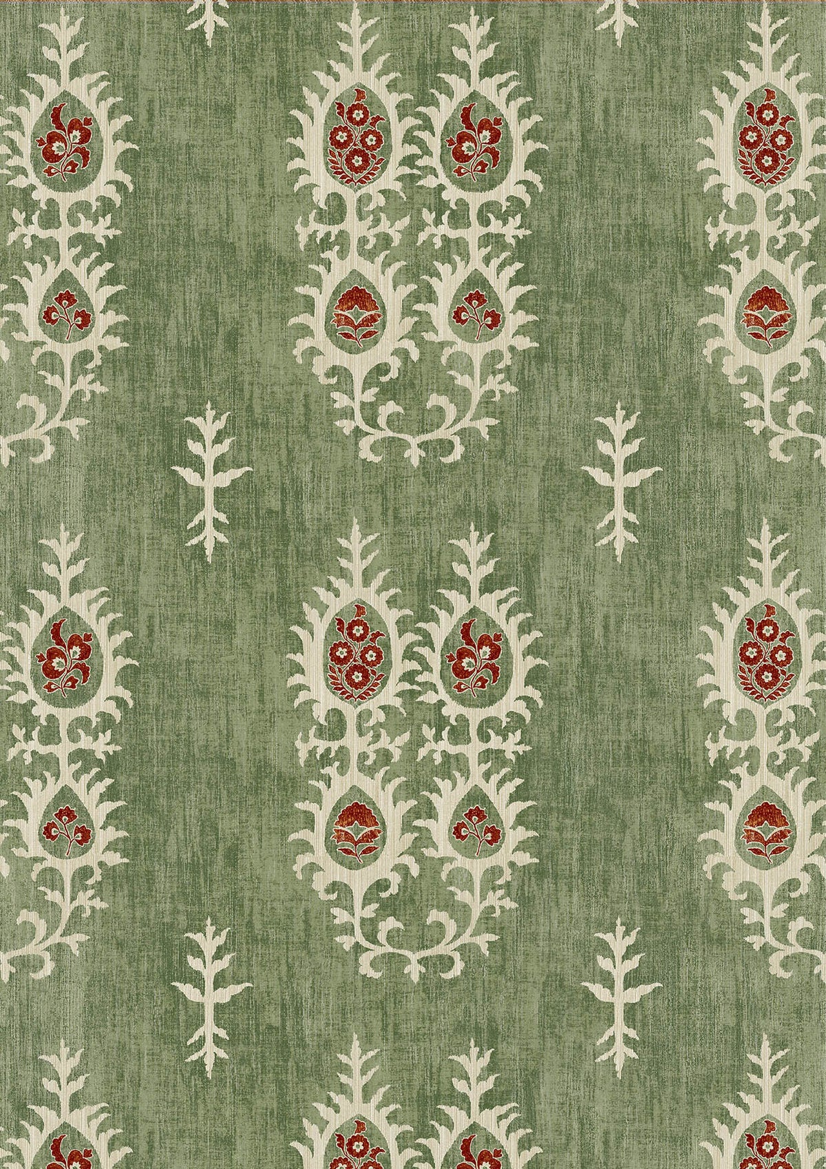 Tribal Limpopo Green – close-up — Lewis & Wood stof