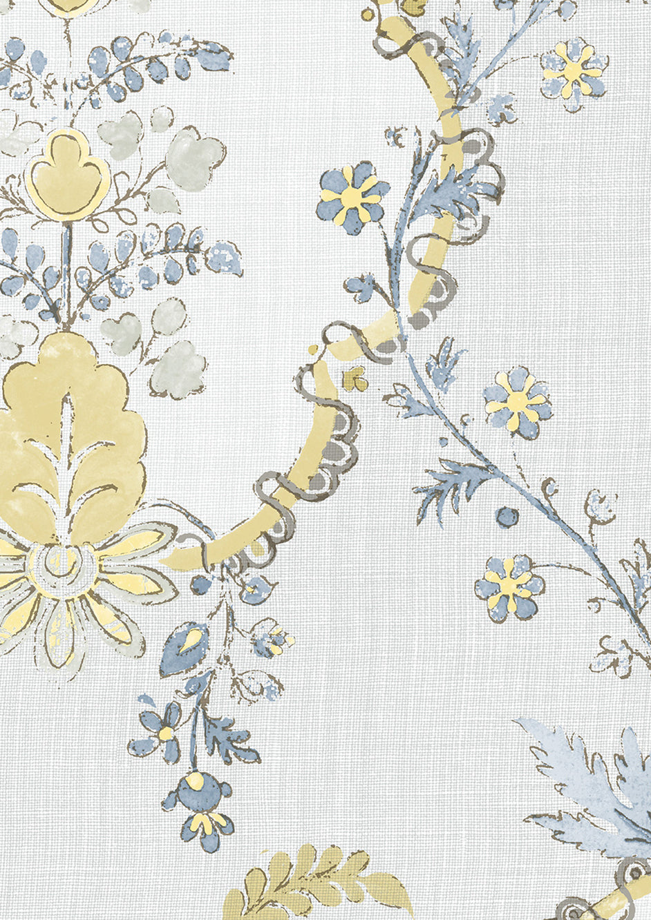 Vallance Blue Citrine — Lewis & Wood behang