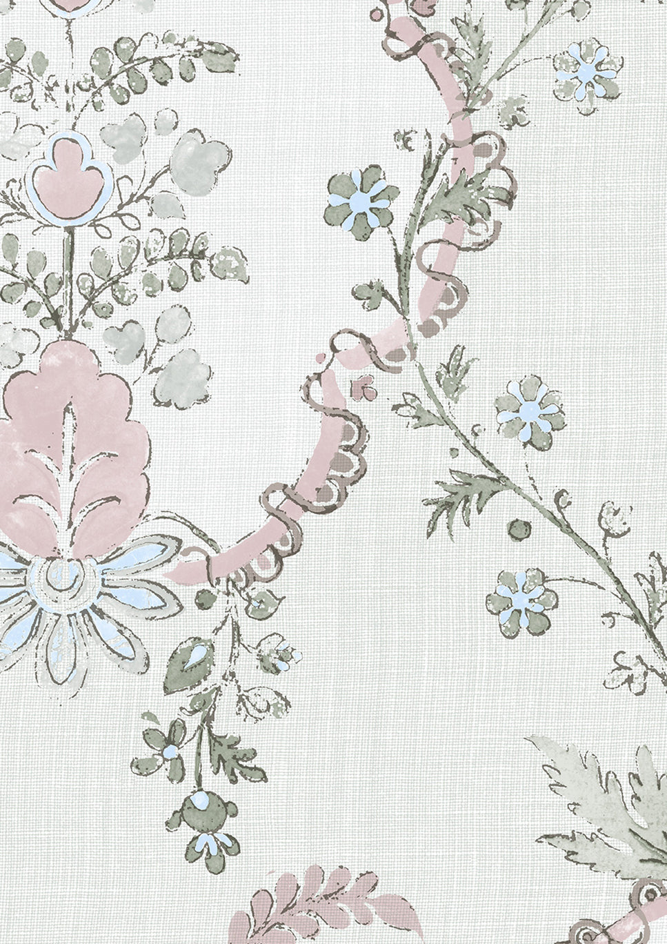 Vallance Myrtle Pink — Lewis & Wood behang