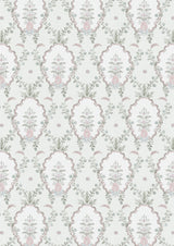 Vallance Myrtle Pink – volle breedte — Lewis & Wood behang