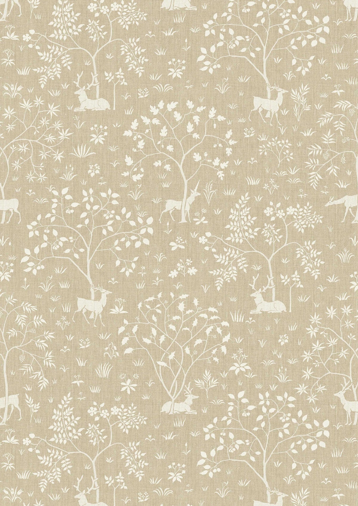 Voysey Park Mellow – Nahaufnahme — Lewis & Wood Tapete