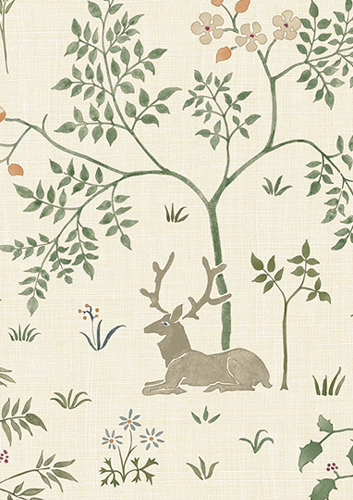 Voysey Park Verdure – Detail — Lewis & Wood Tapete