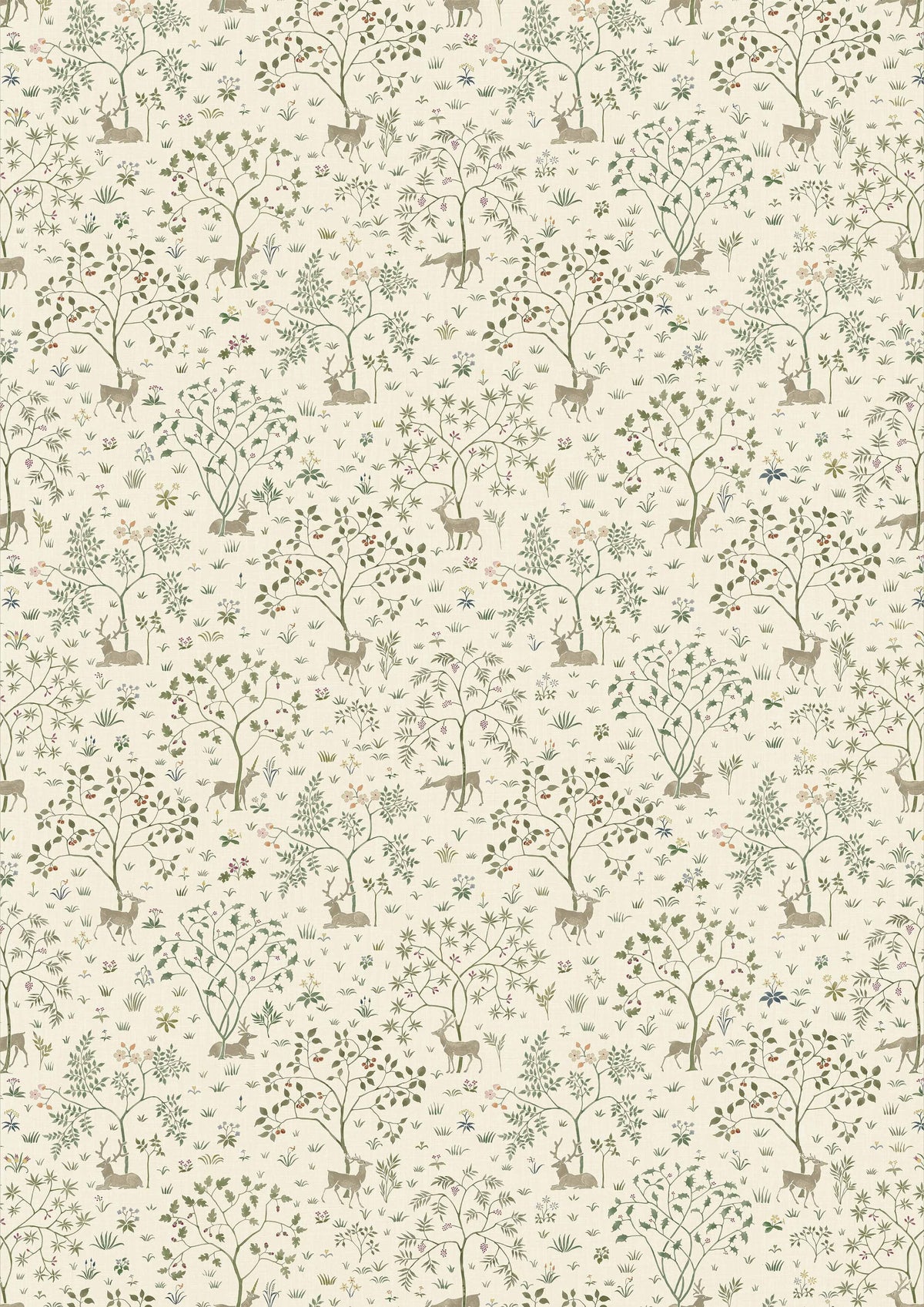 Voysey Park Verdure – volle Breite — Lewis & Wood Tapete