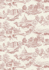 Washington Toile Cherry Blossom – volle breedte — Lewis & Wood behang
