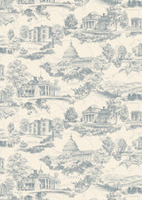 Washington Toile Potomac – volle breedte — Lewis & Wood behang