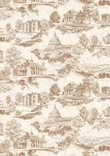 Washington Toile Vintage – volle breedte — Lewis & Wood behang