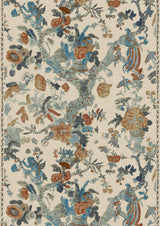 Wild Thing Copper Cobalt – volle breedte — Lewis & Wood stof