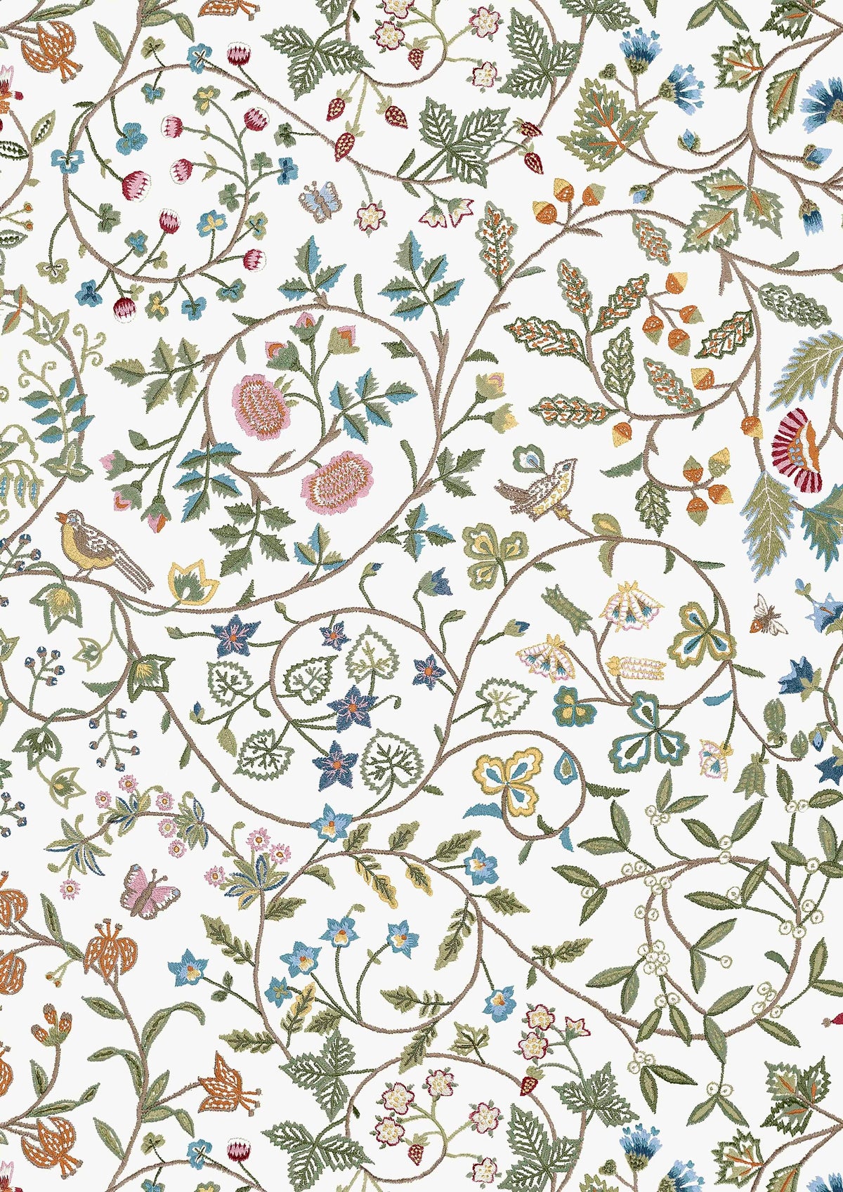 Windrush Quilt White – close-up — Lewis & Wood stof
