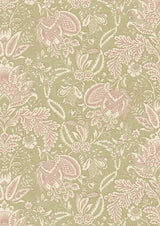 Wykeham Spring Green – close-up — Lewis & Wood stof