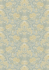 Wykeham Summer Blue – volle breedte — Lewis & Wood stof