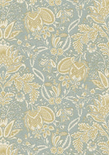 Wykeham Summer Blue – close-up — Lewis & Wood stof