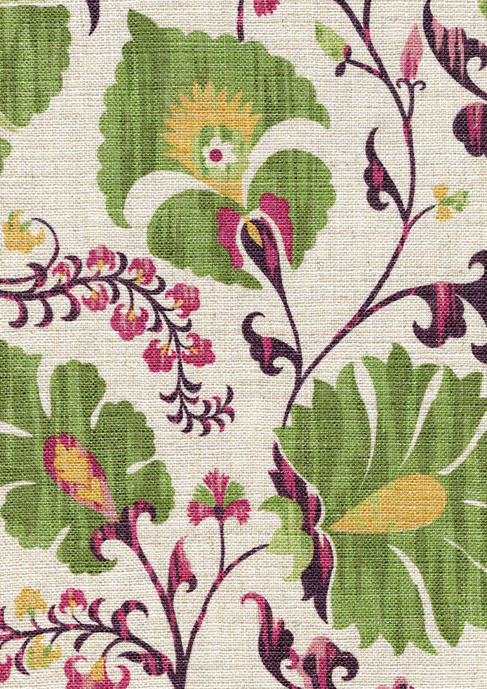 Zarafshan Lime Damson — Lewis & Wood stof