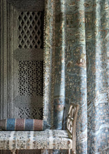 The Map Maxi Blue Almond — Lewis & Wood stof