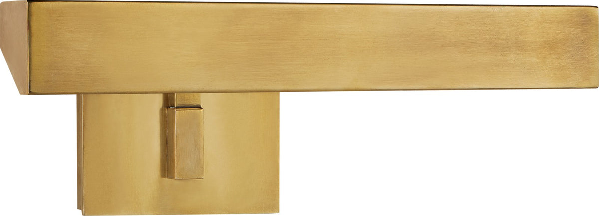 McClain 12" Hardwired Schilderijverlichting — J. Randall Powers for Visual Comfort & Co. — Hand-Rubbed Antique Brass