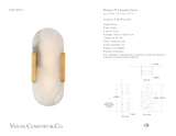 Melange 10" Elongated Wandlamp — Kelly Wearstler for Visual Comfort & Co. maatschets