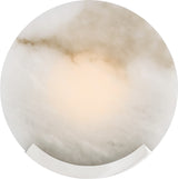 Melange 10" Wandlamp — Kelly Wearstler for Visual Comfort & Co. — Polished Nickel with Alabaster