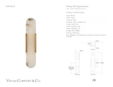 Melange 20" Elongated Wandlamp — Kelly Wearstler for Visual Comfort & Co. maatschets