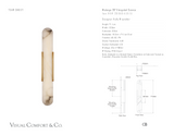Melange 28" Elongated Wandlamp — Kelly Wearstler for Visual Comfort & Co. maatschets