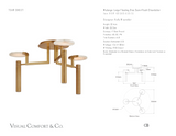 Melange Large Floating Disc Semi-Flush Plafonnière — Kelly Wearstler for Visual Comfort & Co. maatschets