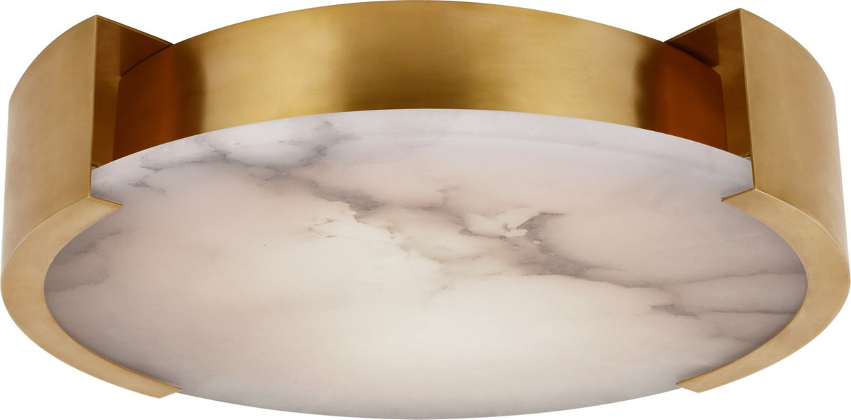 Melange X-Large Plafonnière — Kelly Wearstler for Visual Comfort & Co. — Antique-Burnished Brass with Alabaster