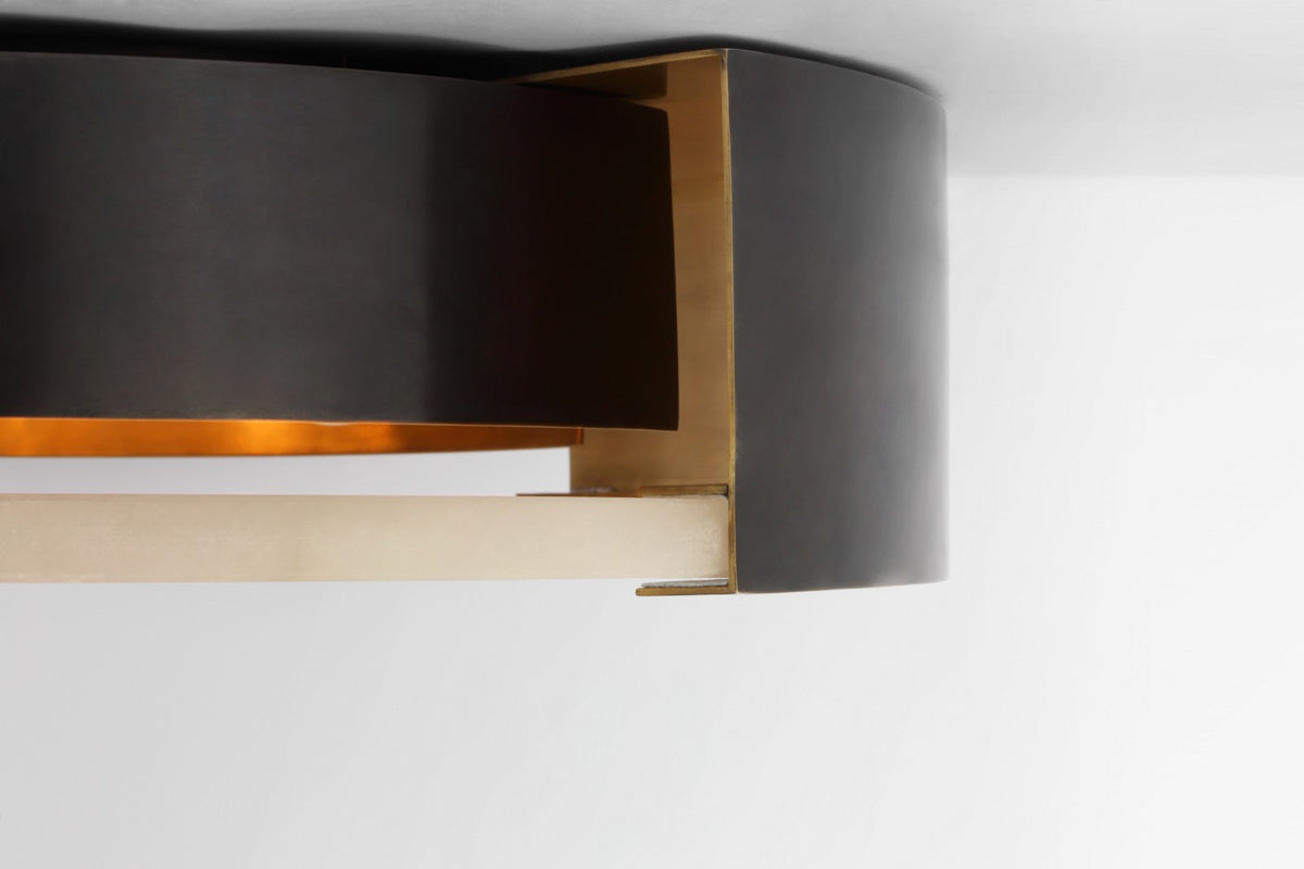Melange X-Large Plafond — Kelly Wearstler for Visual Comfort & Co. — Bronze with Alabaster detaljbild