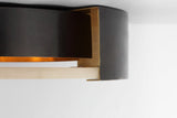 Melange X-Large Plafond — Kelly Wearstler for Visual Comfort & Co. — Bronze with Alabaster detaljbild