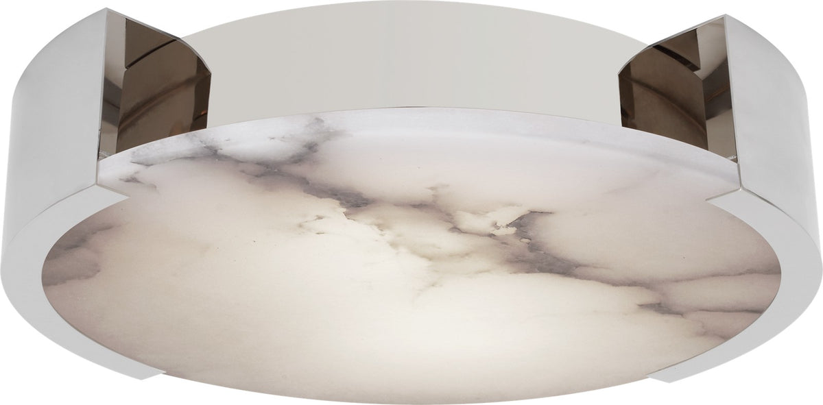 Melange X-Large Plafonnière — Kelly Wearstler for Visual Comfort & Co. — Polished Nickel with Alabaster