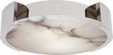 Melange X-Large Plafonnière — Kelly Wearstler for Visual Comfort & Co. — Polished Nickel with Alabaster