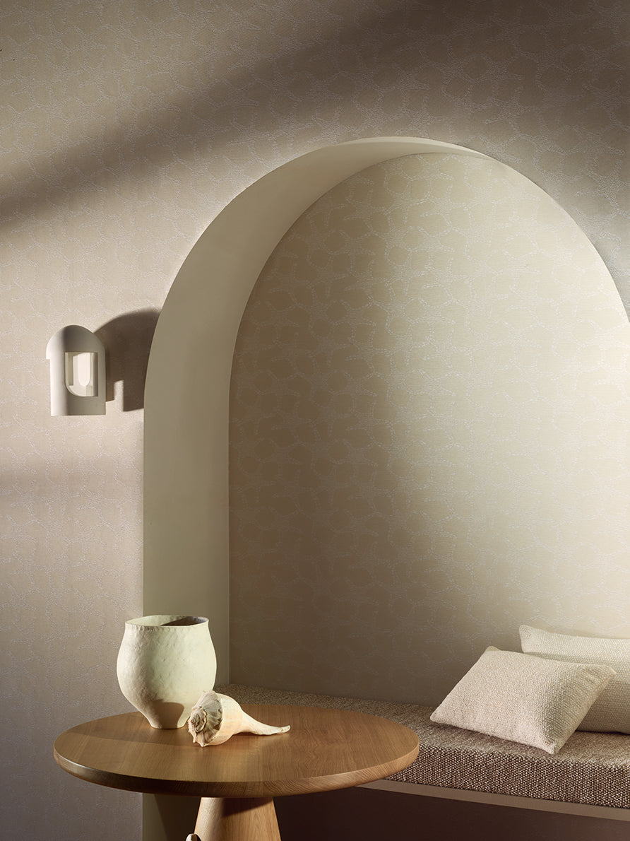 Minihic room setting — Pierre Frey wallpaper