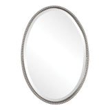 Sherise Brushed Nickel Oval Mirror