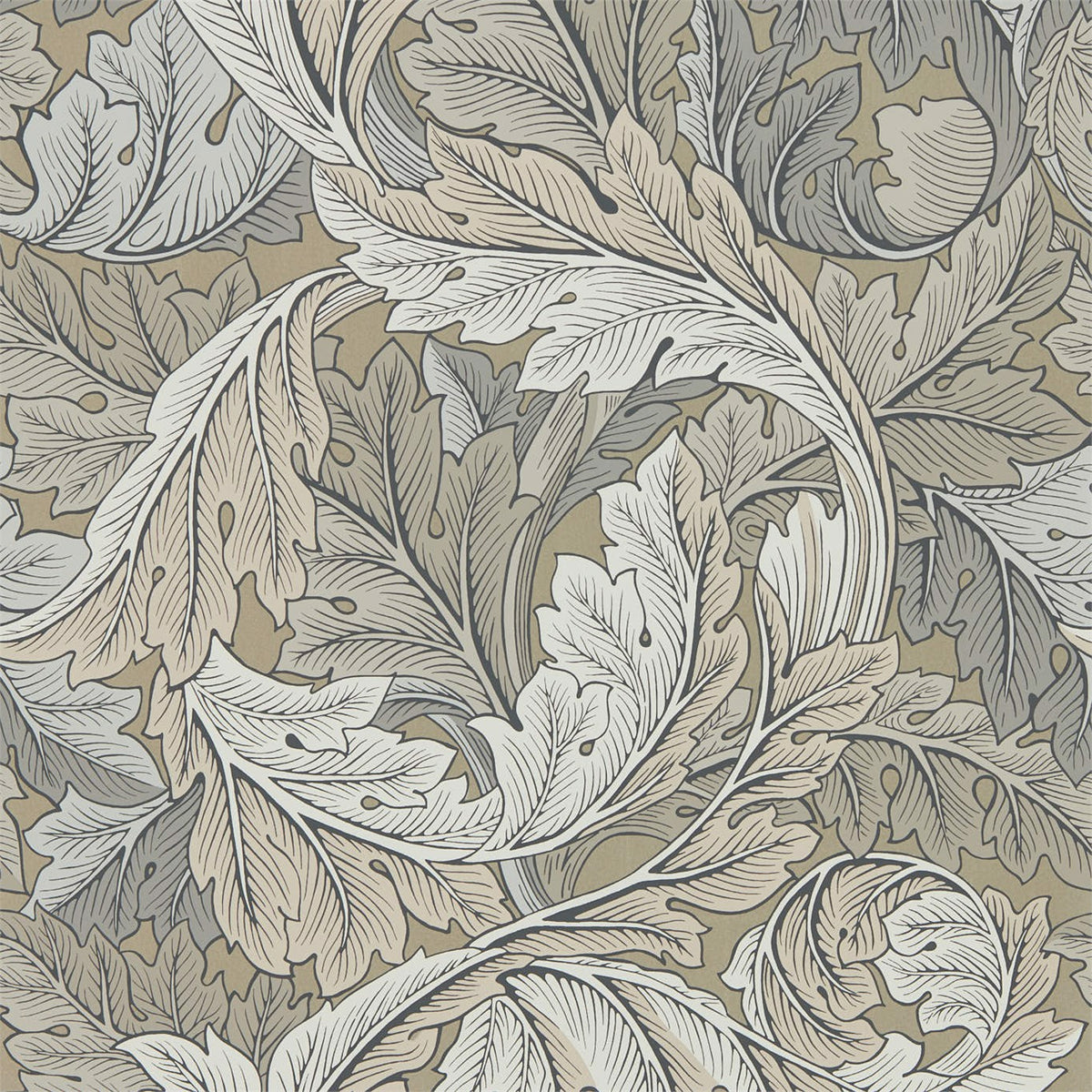 Acanthus Wallpaper Manilla/Stone wallpaper from Morris & Co