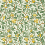Arbutus Behang Sage/Lemon behang van Morris & Co
