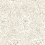 Chrysanthemum Toile Behang Cochineal Pink behang van Morris & Co