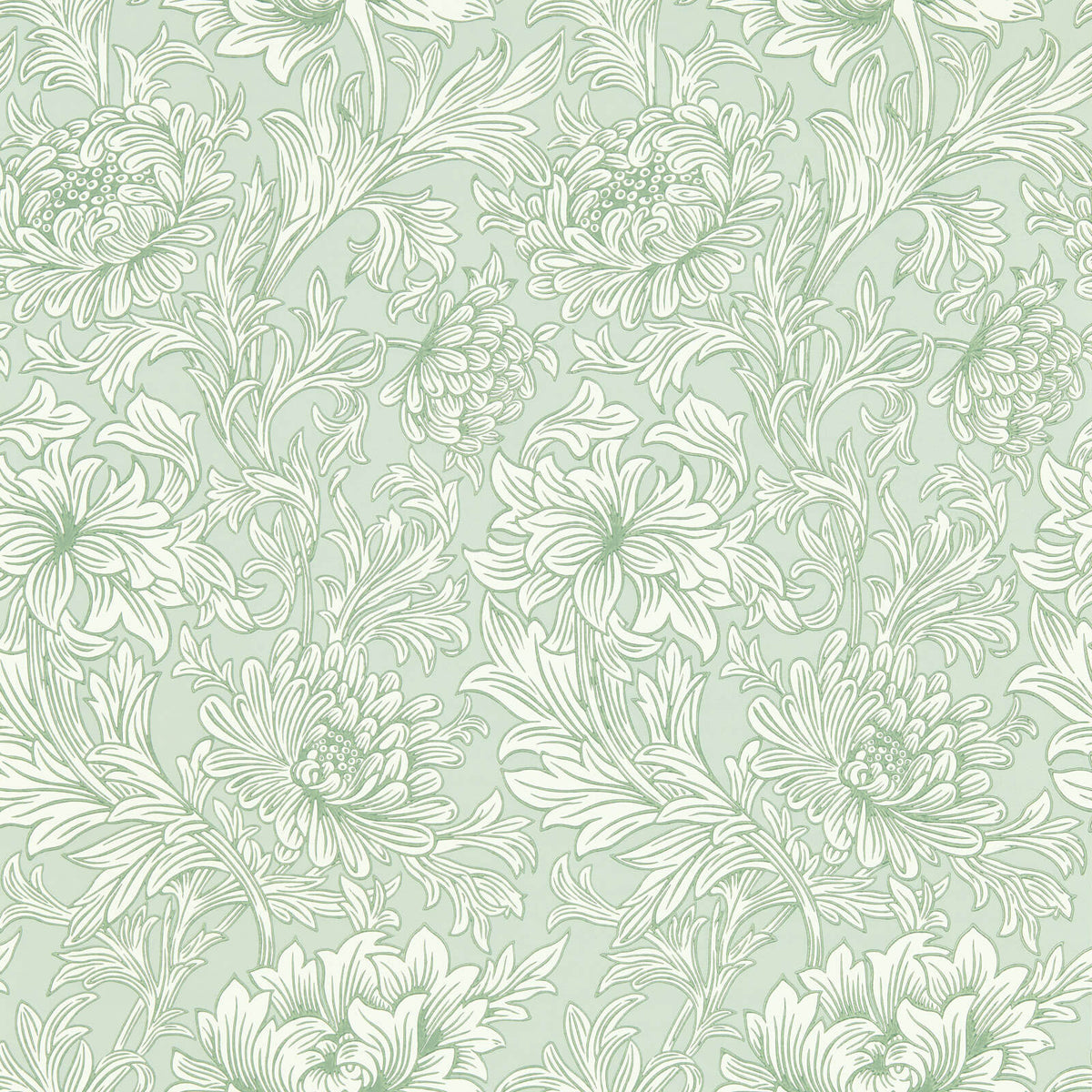 Chrysanthemum Toile Behang Willow behang van Morris & Co