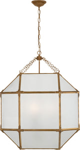 Morris Large — Suzanne Kasler for Visual Comfort & Co. — Gilded Iron with Frosted Glass -lyhty
