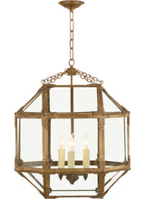 Morris Medium — Suzanne Kasler for Visual Comfort & Co. — Gilded Iron with Clear Glass -lyhty