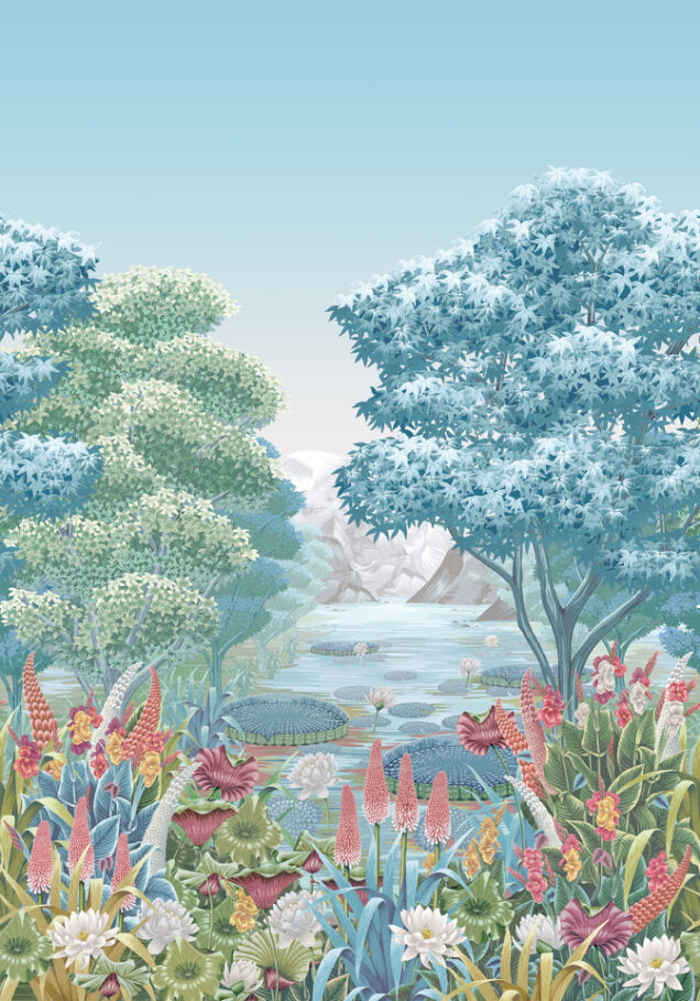 Osborne and Little Wallpaper Mythica mural Shell