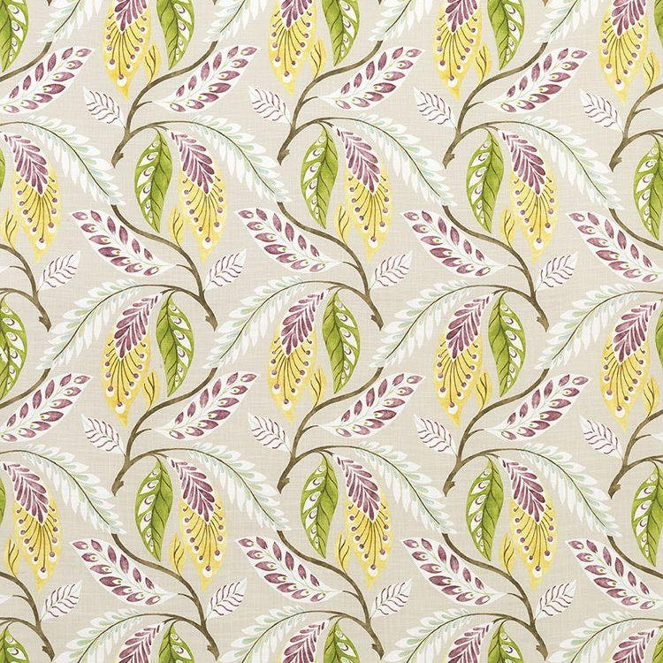 Fontibre Amethyst/Green/Yellow — Nina Campbell tyg