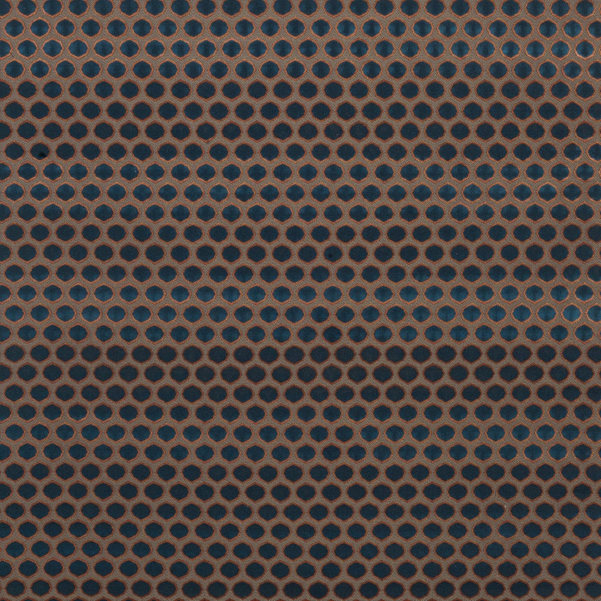 Gioconda Blue/Coral — Nina Campbell stof
