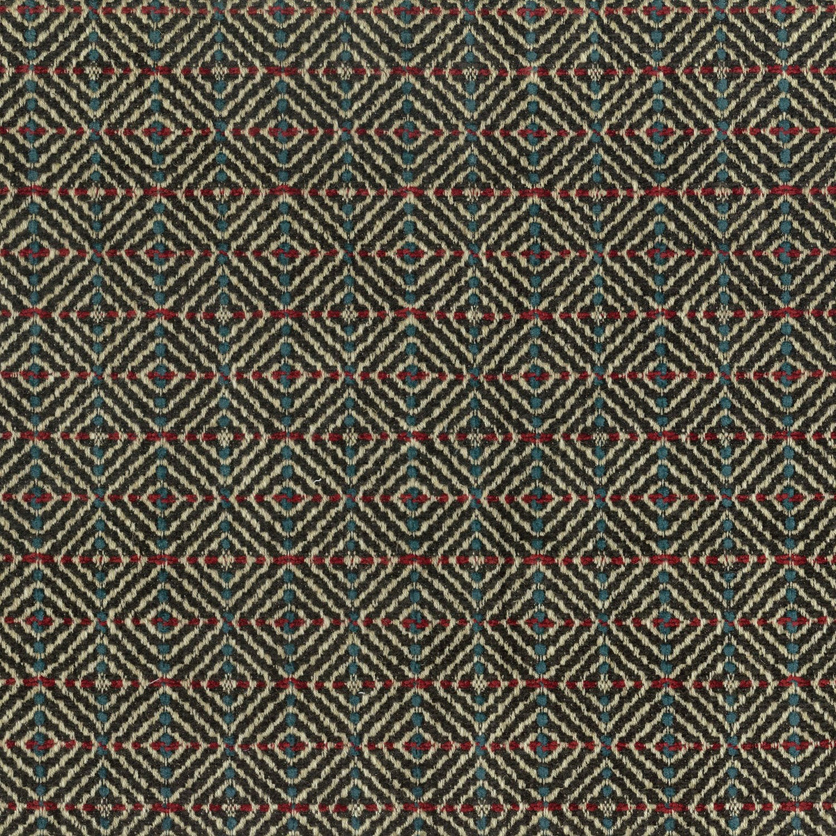 Todi Bitter Chocolate/Teal/Red — Nina Campbell -kangas