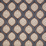 Marguerite Chocolate/Beige — Nina Campbell fabric