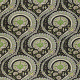 Les Indiennes Green/Black — Nina Campbell stof