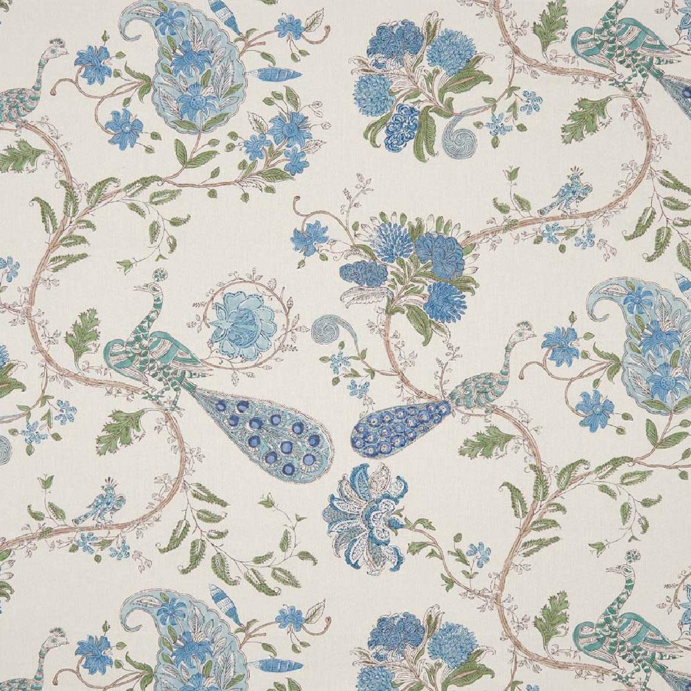 Parvani Blue/Green — Nina Campbell tyg