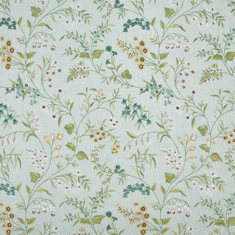 Almora Aqua/Yellow/Apple — Nina Campbell stof