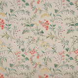 Almora Coral/Soft Gold/Green — Nina Campbell stof