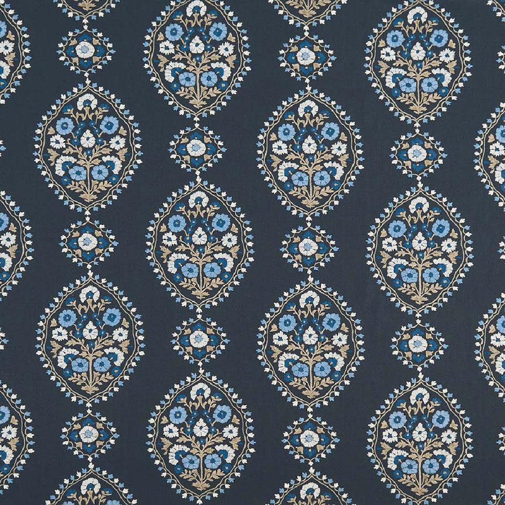 Lalita Indigo/Blue/Beige — Nina Campbell stof