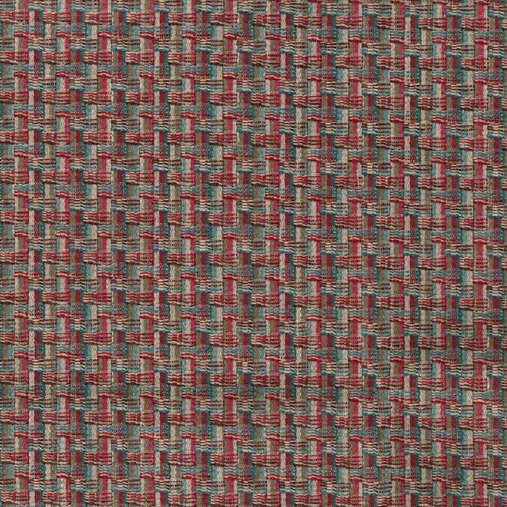 Garadi Red/Teal — Nina Campbell stof