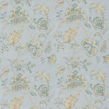 Samarra Aqua/Ochre — Nina Campbell stof