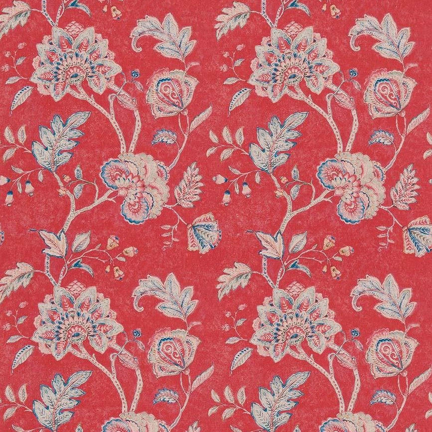 Samarra Red/Aqua/Blue — Nina Campbell stof