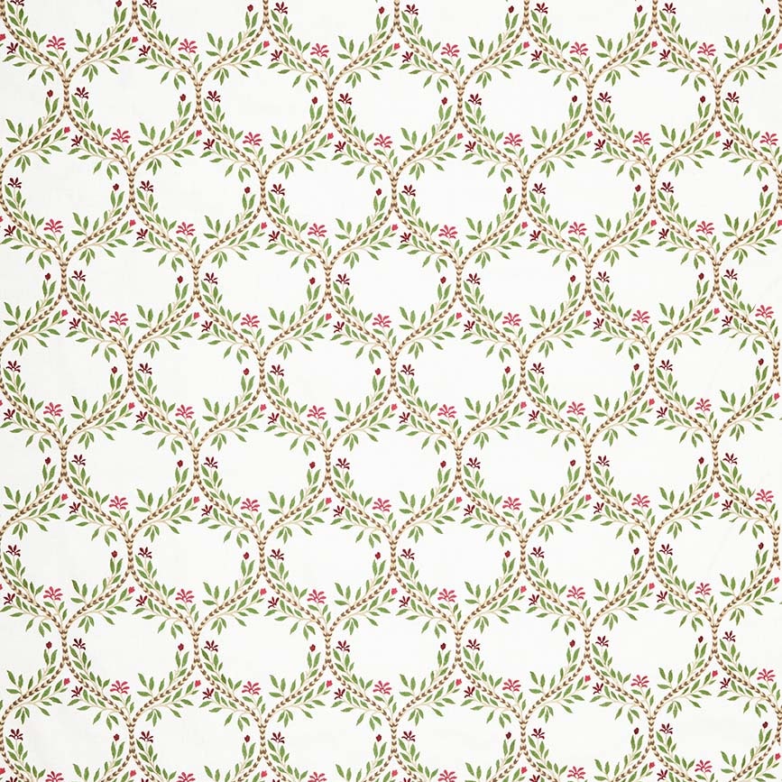 Arber Green/Rose — Nina Campbell stof